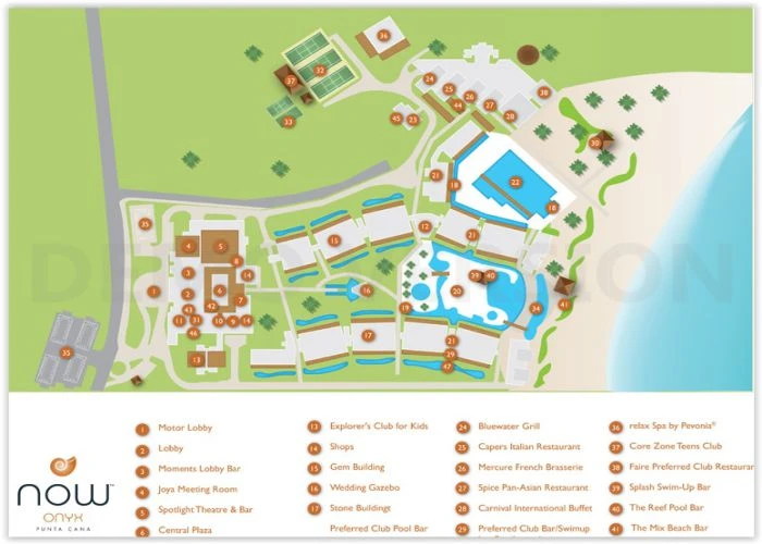Mapa Dreams Onyx Resort & Spa